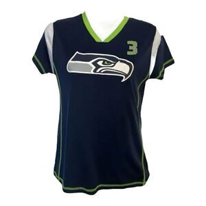 NFL Seattle Seahawks RUSSELL WILSON #3 Girls Blue Jersey Youth Size XL(14/16)